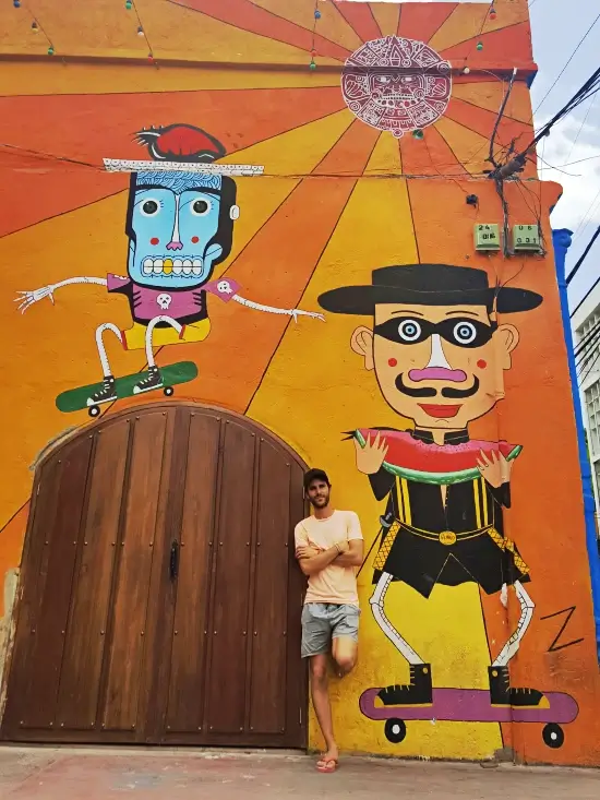 santa marta caribe colombia street art
