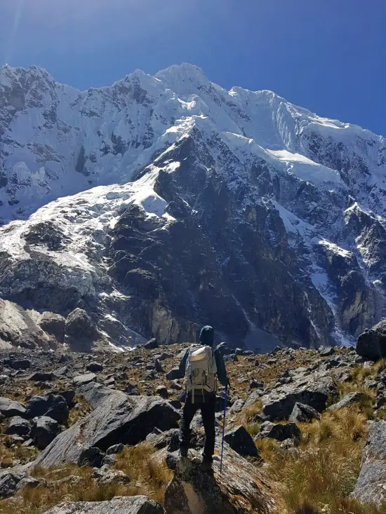 descenso del Paso Salkantay