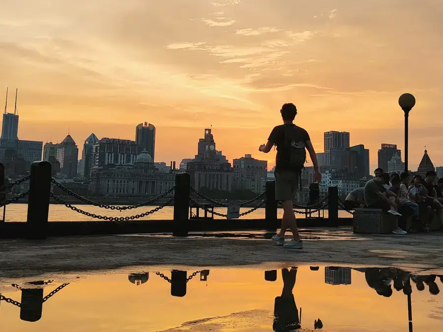 atardecer en Shanghai