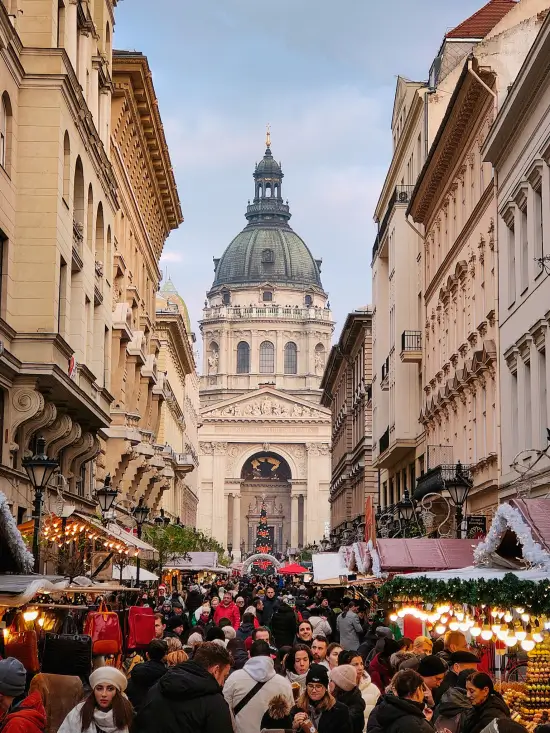 basilica de san esteban que ver en budapest navidad