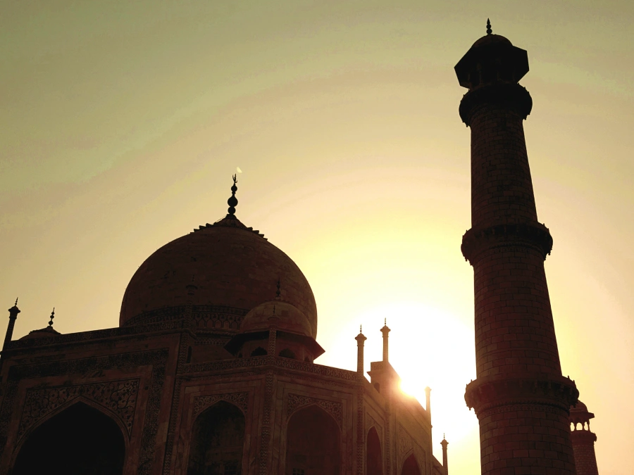 minaretes taj mahal india