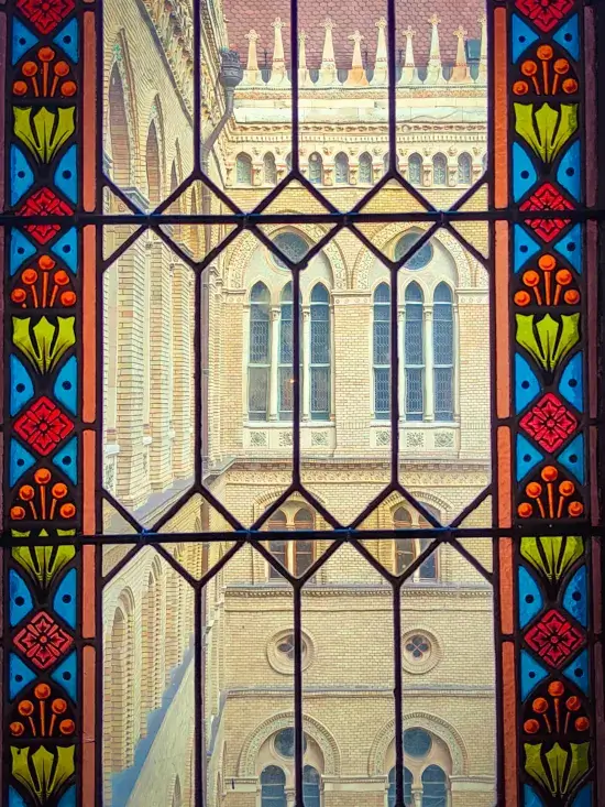 vidrieras interior parlamento hungria