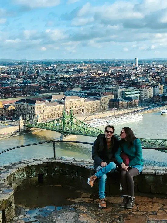 vistas desde la colina guellert Budapest