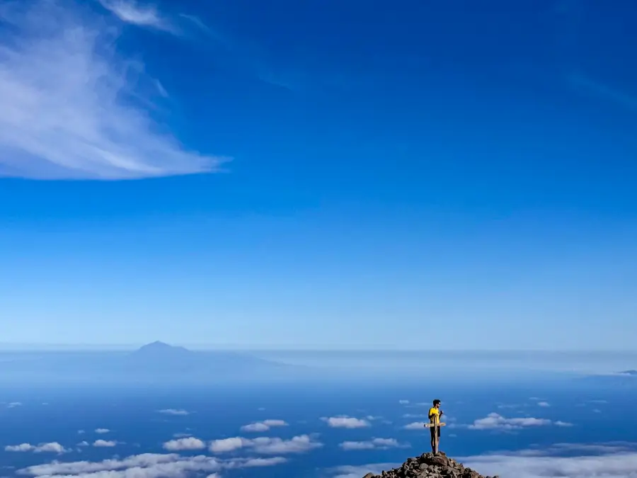 Pico de la nieve la palma