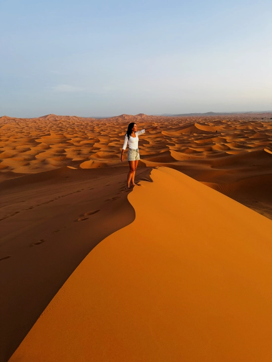 atardecer desierto de merzouga marruecos