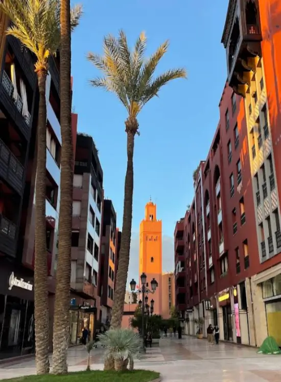 donde alojarse en Marrakech Gueliz