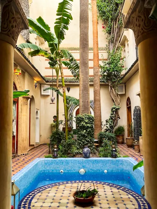 mejor zona donde alojarse en marrakech
