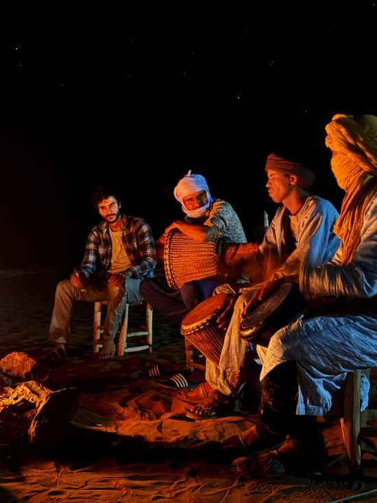 noche desierto de zagora marruecos
