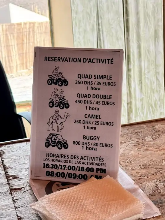 precios actividades desierto agafay marruecos