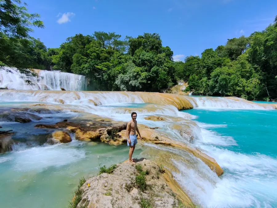 cascadas de agua azul que ver en mexico