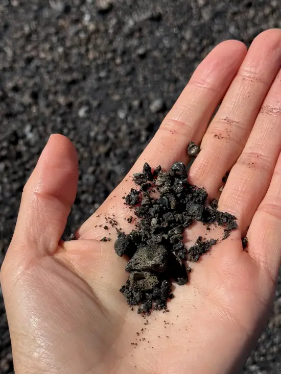 Lava solidificada del Tajogaite