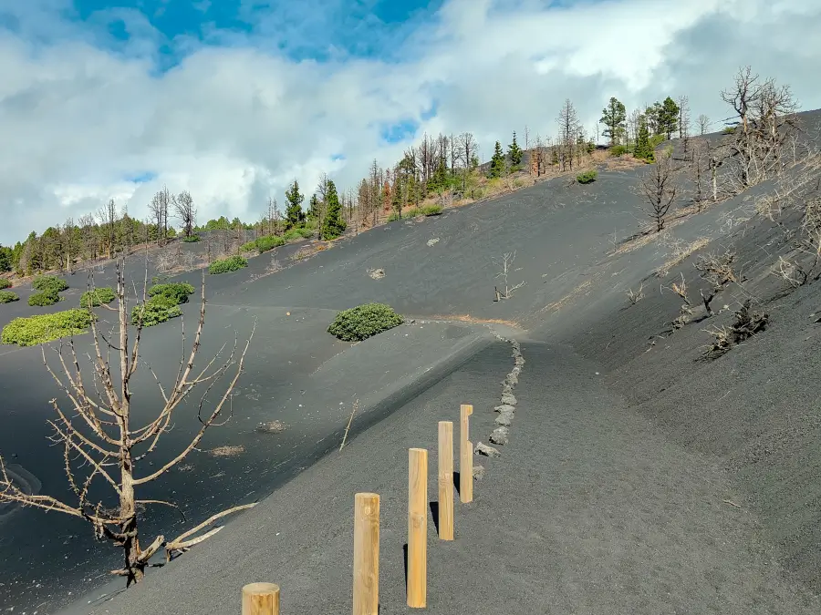 Ruta volcan Tajogaite en la Palma