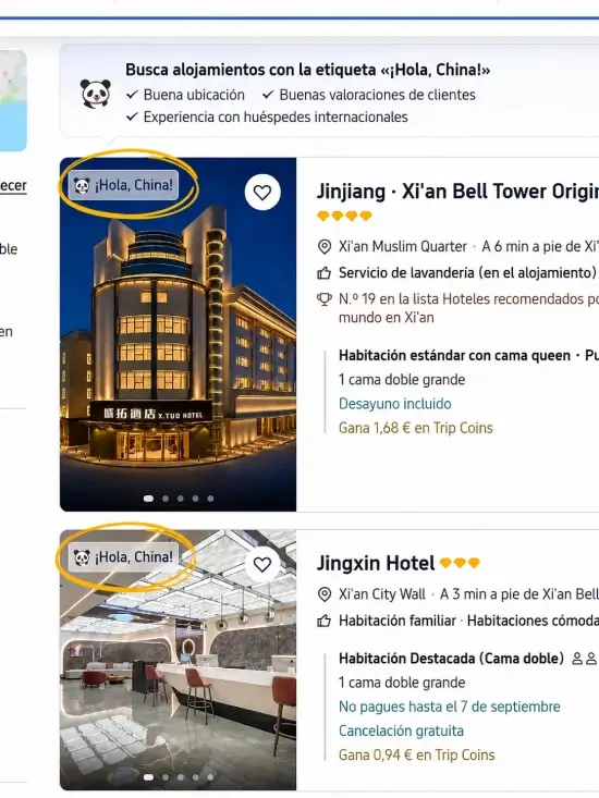 hoteles para turistas extranjeros en china