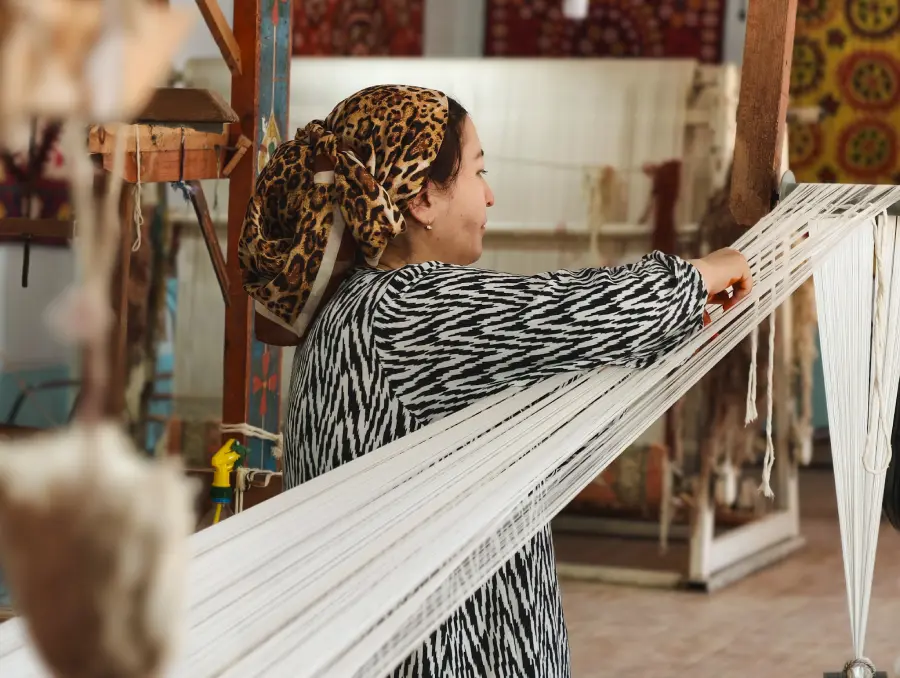 taller de seda valle de fergana
