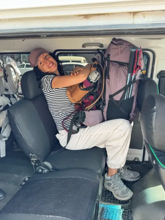 viajar con mochila o maleta por uzbekistan